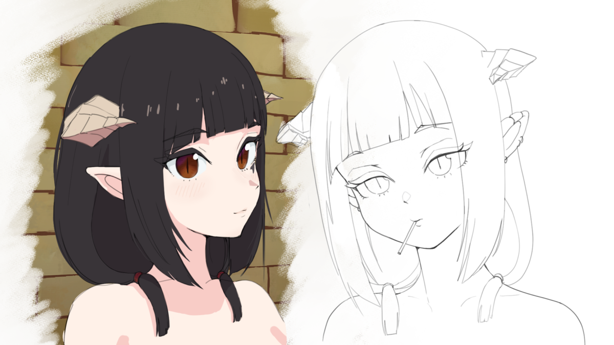 Proporciones y estilo cel shading en dibujo japonés en Ryuusei Blog