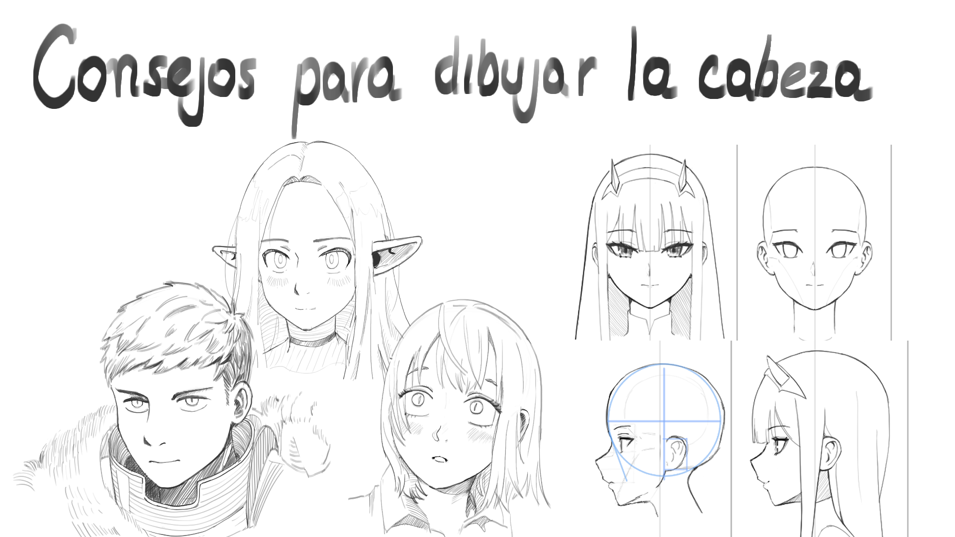 Consejos para Dibujar la cabeza estilo Anime